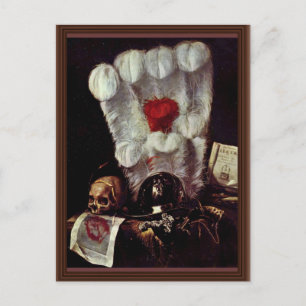 Stilleben (Vanitas), von Juriaen Van Streeck (Bes Postkarte