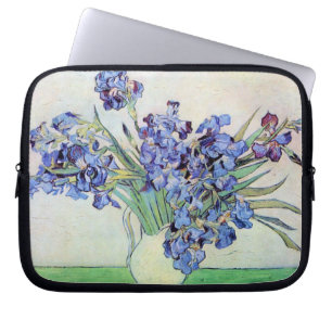 Stilleben-Vase mit Schwertlilien von Vincent van G Laptopschutzhülle