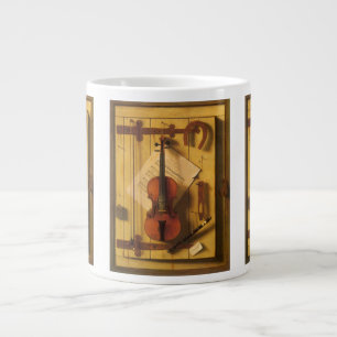 Stilleben Violine und Noten von William Harnett Jumbo-Tasse