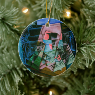 Stilleben vor einem offenen Fenster von Juan Gris Keramik Ornament