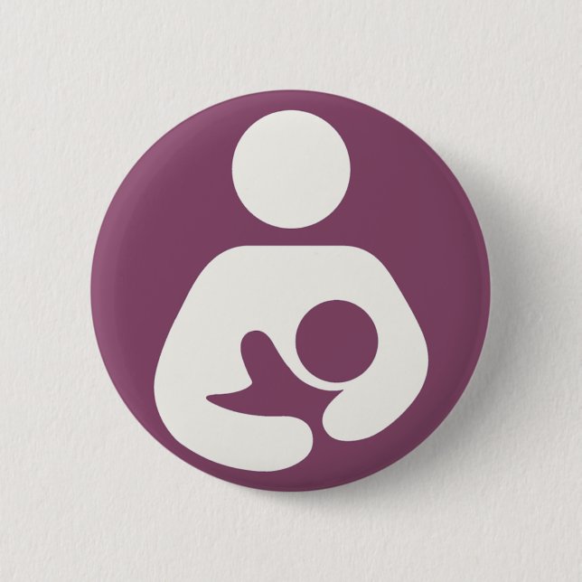 Stillen Symbol - Mauve Button (Vorderseite)