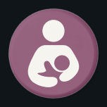 Stillen Symbol - Mauve Magnet<br><div class="desc">Das Symbol für Mutter und Kind,  die Pflege von Mauve.</div>