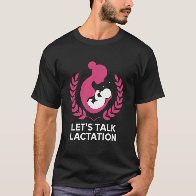 Stillende Mutter Muttermilch, Lasst uns über Lakta T-Shirt (Vorderseite)