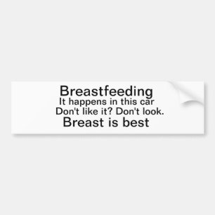 Stillender Autoaufkleber, Brust ist am besten Autoaufkleber