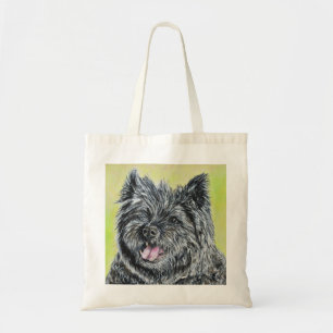 Stiller das Cairn Terrier-Gemälde Tragetasche