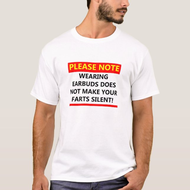 Stiller Earbuds lustiger T - Shirt (Vorderseite)