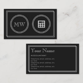 "Stiller Film-" Buchhalter-Visitenkarten Visitenkarte