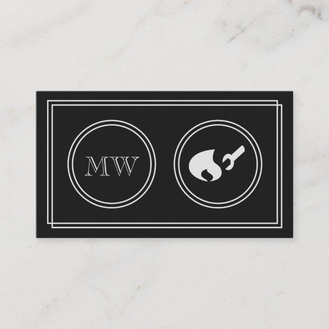 "Stiller Film-" Gas-Monteur-Visitenkarten Visitenkarte (Vorderseite)