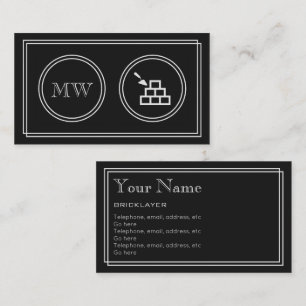 "Stiller Film-" Maurer-Visitenkarten Visitenkarte