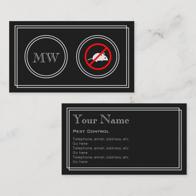 "Stiller Film-" Plage-Kontrollen-Geschäfts-Karten Visitenkarte (Vorne/Hinten)