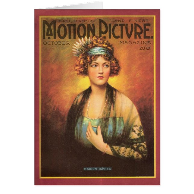 Stiller Film-Schauspielerin-Karte Marion Daviess (Vorne)