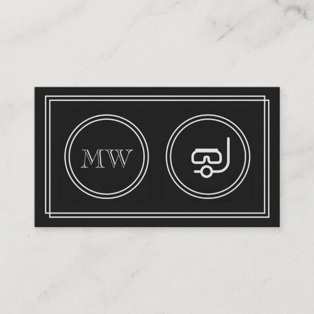 "Stiller Film-" Tauchlehrer-Visitenkarten Visitenkarte (Vorderseite)