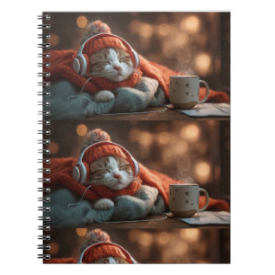Stiller Komfort – Cozy Cat Reflection Journal Notizblock