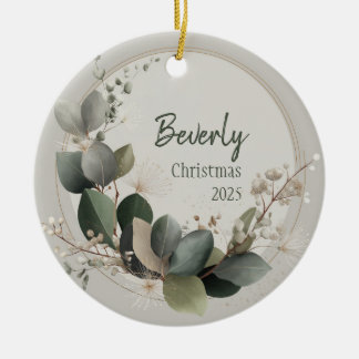 Stiller Luxus personalisierter Weihnachtsschmuck
