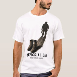 Stiller Mut – Memorial Day Hommage Soldier Shadow T-Shirt