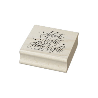 Stiller Nacht, Heiliger Nacht Feiertags-Stempel Gummistempel