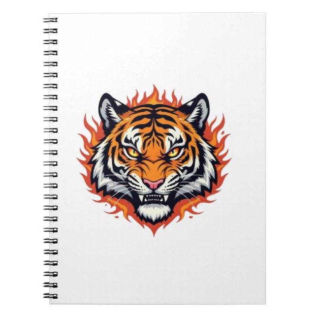 Stiller Tiger – Präzision und Kraft Notizblock (Vorderseite)