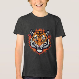 Stiller Tiger – Präzision und Kraft Tri-Blend Shirt