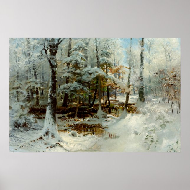  Stiller Winter Nachmittag  Poster (Vorne)