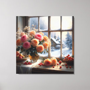 stiller Winterblüte Leinwanddruck