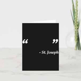 Stilles Heiliger St. Joseph Katholische Glaubenszi Karte