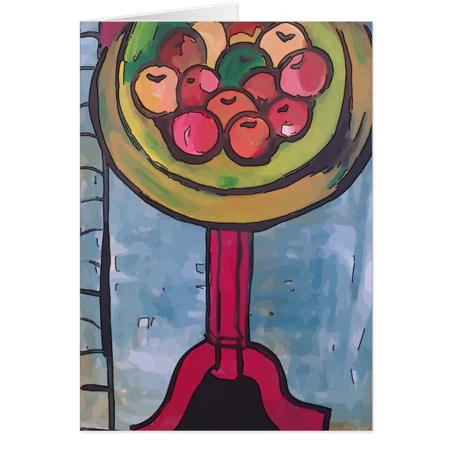 Stilles Leben, Äpfel am Tisch (Vorne)