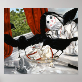 "Stilles Leben durch Krähen gestört" von Cegavske Poster