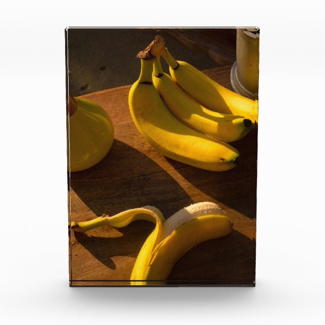 Stilles Leben mit Banana-Foto-Block Fotoblock (Vorderseite)