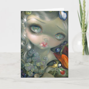 "Stilleven I: Slak Gruß-Karte en Schedel" Karte