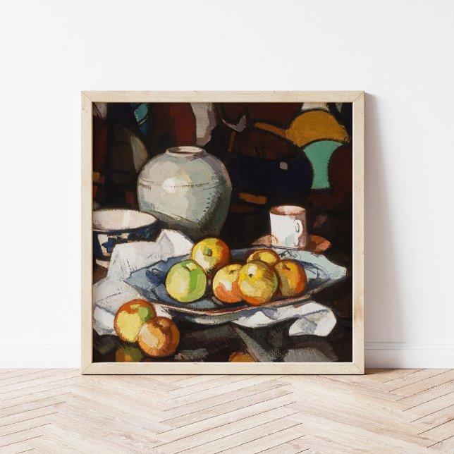 Stillleben, Äpfel und Jar | Samuel John Peploe Poster (Von Creator hochgeladen)