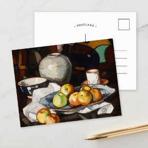 Stillleben, Äpfel und Jar   Samuel John Peploe Postkarte