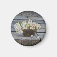 Stillleben Apfelblüte – Original Kunstdruck