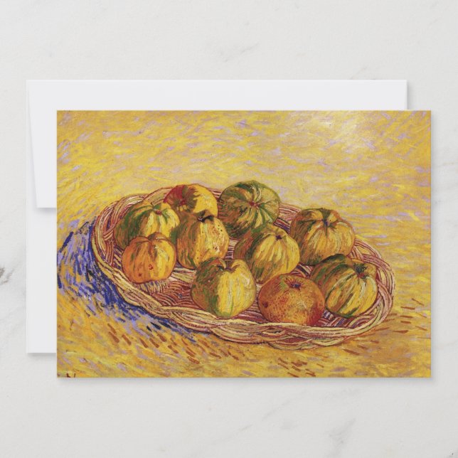Stillleben, Äpfelkörbe von Vincent van Gogh (Vorderseite)