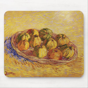 Stillleben, Äpfelkörbe von Vincent van Gogh Mousepad