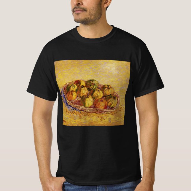 Stillleben, Äpfelkörbe von Vincent van Gogh T-Shirt (Vorderseite)