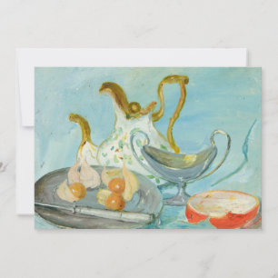 Stillleben auf blauem Hintergrund   Tadeusz Makows