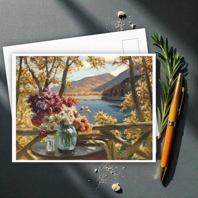 Stillleben auf einer Terrasse, Constantin Westchil Postkarte (Von Creator hochgeladen)