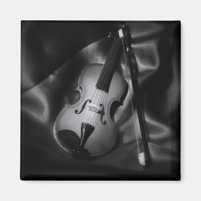 Stillleben b&W-Bild einer Geige Magnet (Vorne)