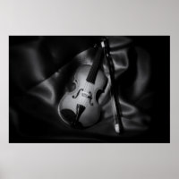 Stillleben b&W-Bild einer Geige