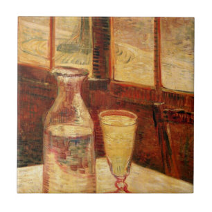 Stillleben bei Absinthe von Vincent van Gogh Fliese