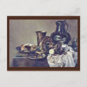 Stillleben bei Heda, Willem Claesz. (Beste Qualitä Postkarte