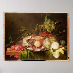 Stillleben bei Obst Poster