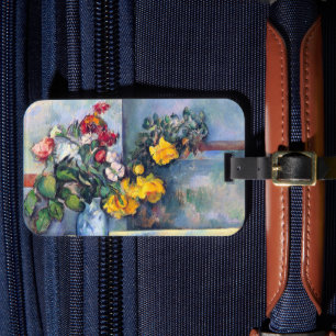 Stillleben Blume in einer Vase von Paul Cezanne Gepäckanhänger