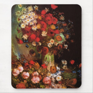 Stillleben Blume in einer Vase von Vincent van Gog Mousepad