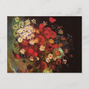 Stillleben Blume in einer Vase von Vincent van Gog Postkarte