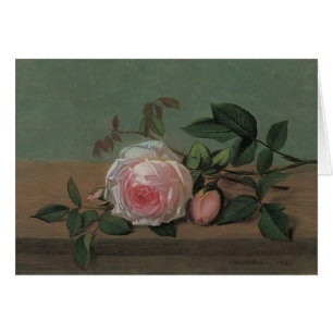 Stillleben Blumen auf einem Sims von Otto Ottesen