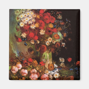 Stillleben Blumen in einer Vase von Vincent van Go Magnet
