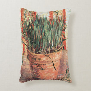 Stillleben-Blumentopf mit Schnittlauch von Vincent Dekokissen