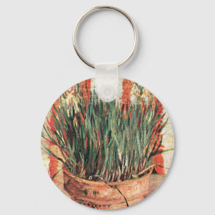 Stillleben-Blumentopf mit Schnittlauch von Vincent Schlüsselanhänger