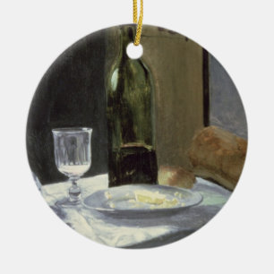 Stillleben Claude Monets   mit Flaschen Keramikornament